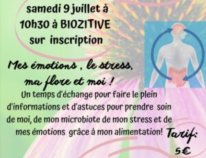 Lire la suite à propos de l’article Mes émotions, le stress, ma flore et moi !