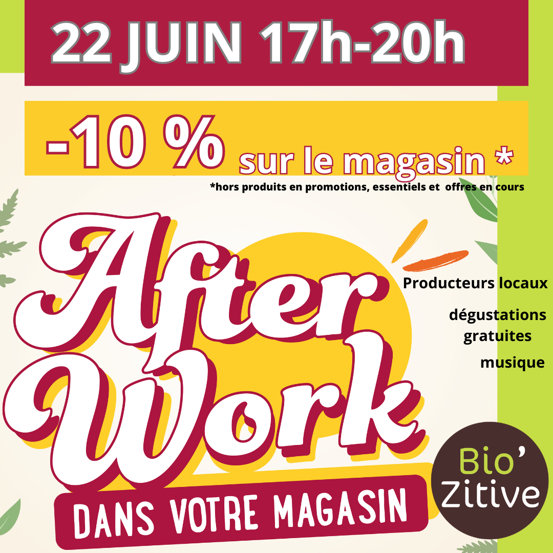 You are currently viewing AFTER WORK jeudi 22 juin 17h-20h