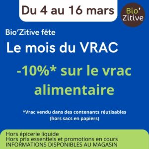 Lire la suite à propos de l’article -10% SUR LE VRAC