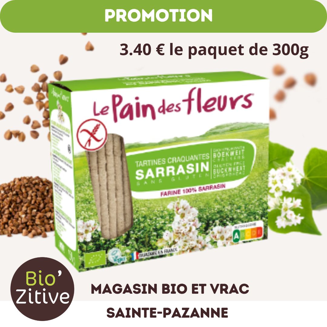 You are currently viewing Le Pain des Fleurs est en Promo chez Bio’Zitive