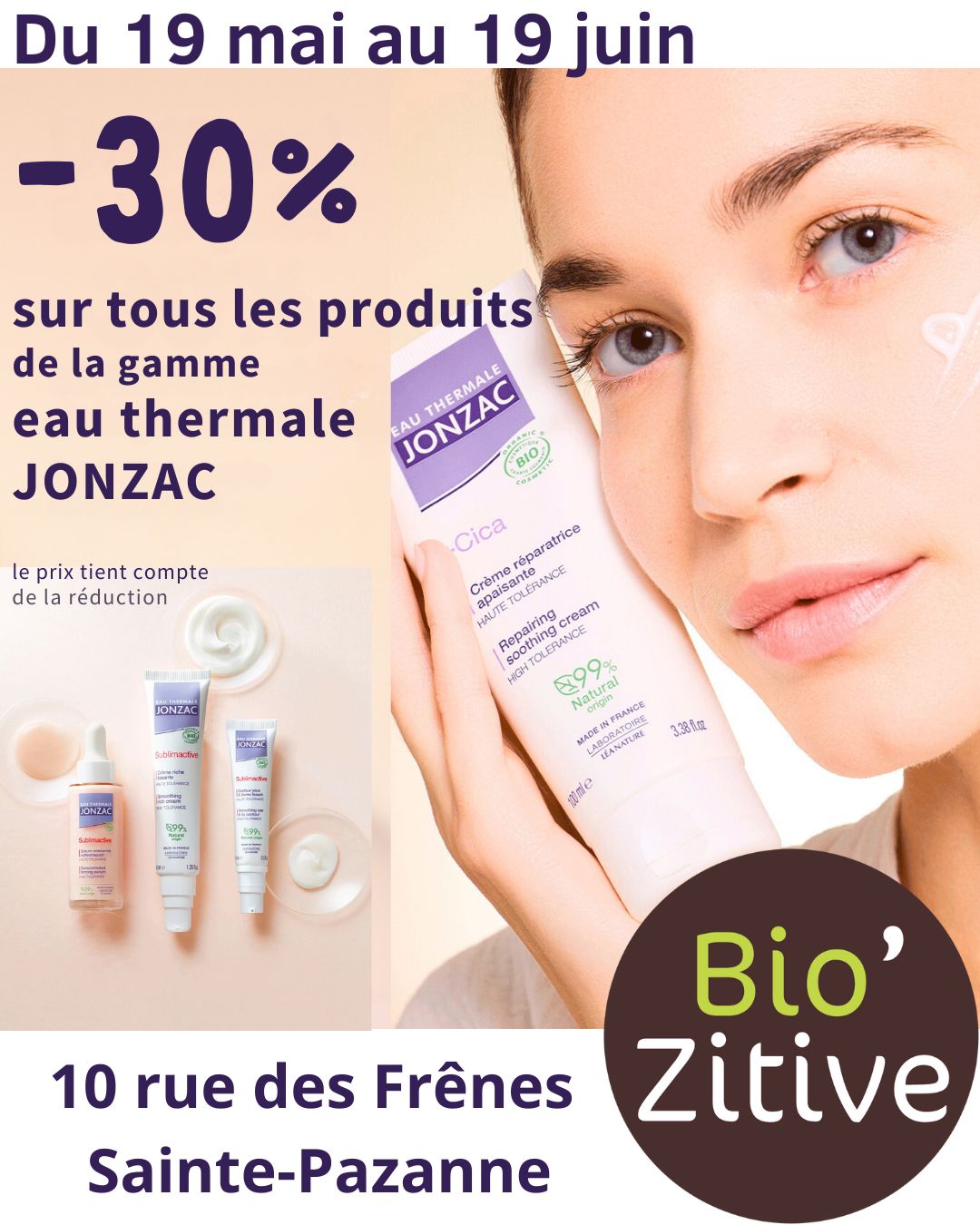 You are currently viewing 30% sur toute la cosmétique JONZAC